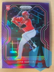 2021 Panini Purple Prizm Jose Garcia #74 Rookie